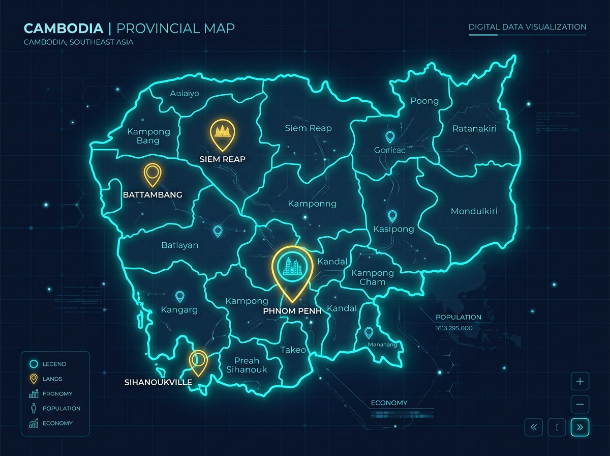 Interactive Map of Cambodia project